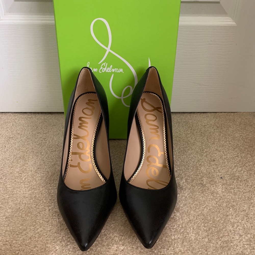 Sam Edelman - Hazel Heels - Black Leather - Size 10